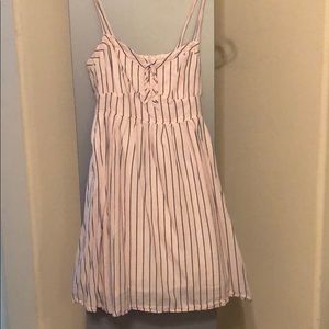Pinstripe pink dress